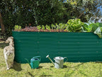 Plant & Plot Galvanized Raised Garden Beds Outdoor // 6×2×2 ft Planter Raised Beds for Gardening, Vegetables, Flowers // Large Metal Garden Box (Dark Green) // Patented Tool-Free Design