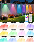 outdoor deck lights 16 pack, 100ft smart rgb, main product view