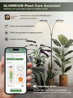 Tall Plant Grow Light for Indoor Plants, Full Spectrum Plant Light | 48W LED Grow Lamp with Dual Heads, 23.5-71" Adjustable Height, 3/9/12/16H Timer, 6-Level Dimming for Large Houseplants