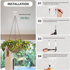 Ceiling Hooks for Hanging Plants 20pack 2.5inch White