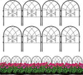 garvee decorative garden fence panels 8-pack, 20"x26" black, main product view