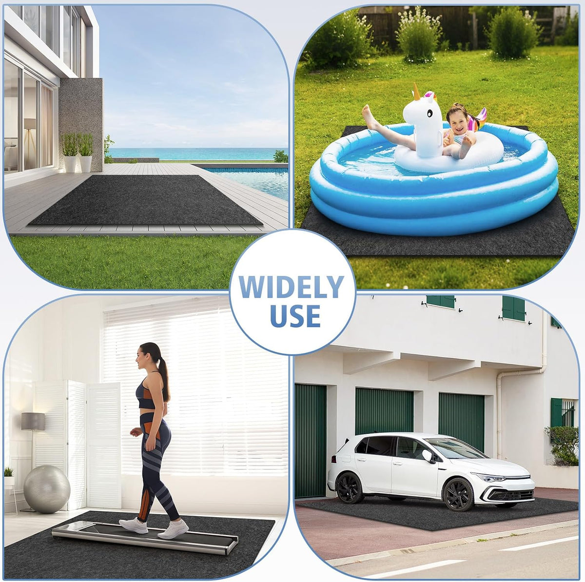 all-weather shed floor mat - for outdoor storage showing dimensions