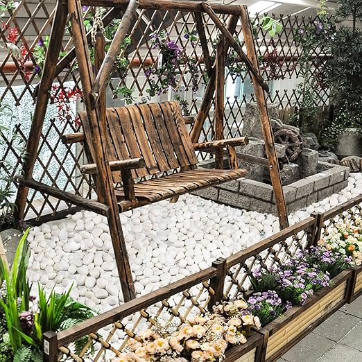 15 lbs White Rocks for Landscaping, 1-2 inch Decorative Rocks for Plants Indoor, Large Polished River Rocks for Garden, Outdoor Landscaping, Walkways, Yard, Plants Pots, Vases, Crafts