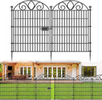 no dig garden fence with gate, outdoor dog, main product view