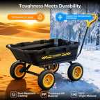 cammoo 10-in no-flat tires 900lb garden dump cart, package contents