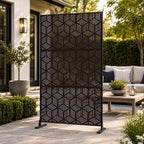kozyard metal privacy screen 74" h x 47.2", main product view