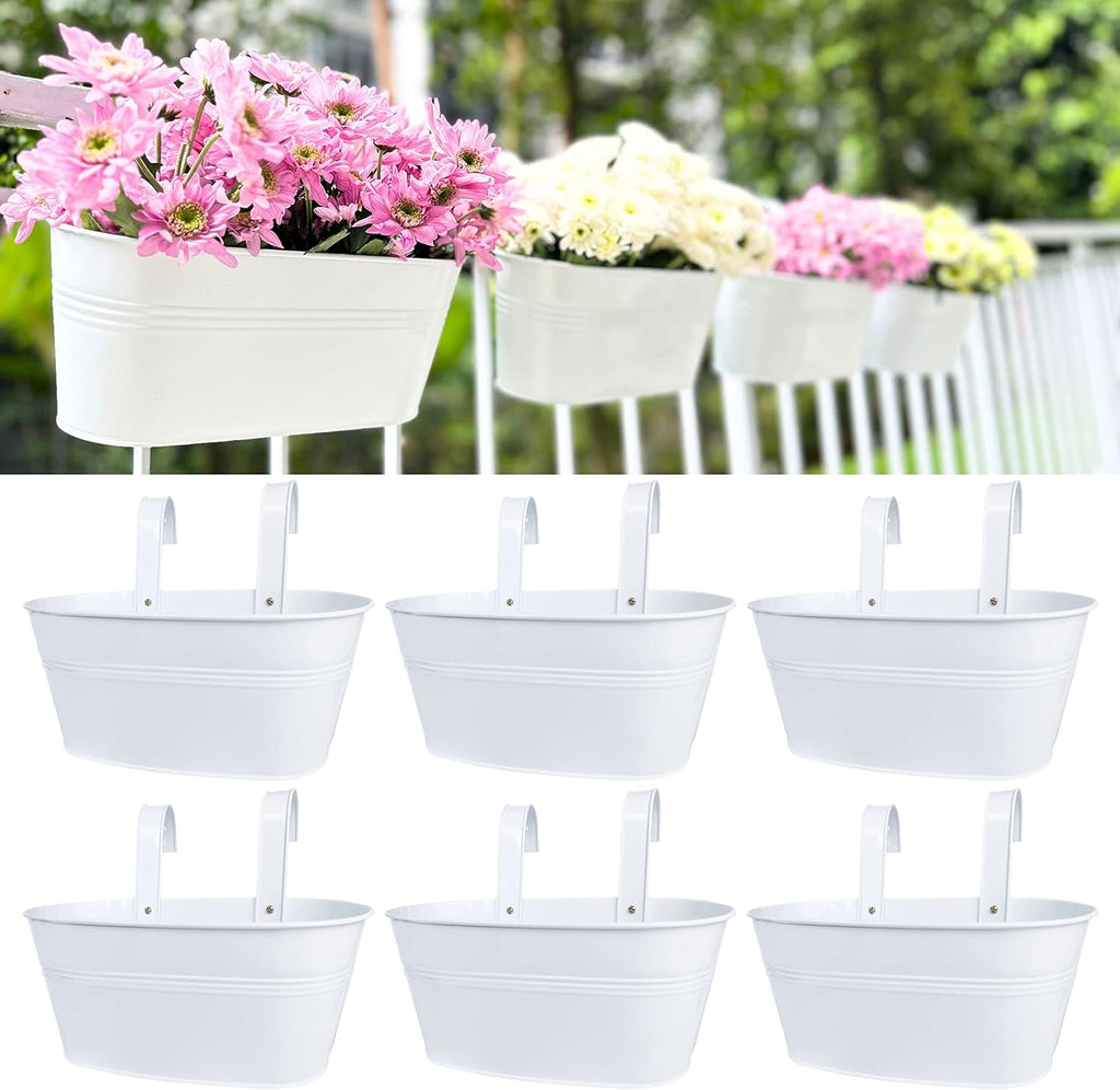 lalagreen modern rail planter (11.8 in, 6 pack), main product view