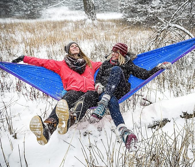 ENO, Eagles Nest Outfitters DoubleNest Lightweight Camping Hammock, 1 to 2 Person, Special Edition Colors, ATC