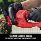 CRAFTSMAN V20 Cordless Hedge Trimmer with Battery and Charger Included, 20 in. Blade, Rechargeable Bush Trimmer Cordless, Lightweight (CMCHT810C1)