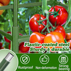 ANPHSIN 2 Sets Tomato Cages with 10 Gallon Grow Bags - 47'' Stable Plant Support Trellis Kit, Square Cages with Planter Pots for Garden Flowers Vegetables Cucumber Vertical Climbing Plants Vines