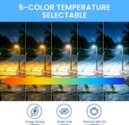 Low Voltage Landscape Lighting, 8 Pack Pathway Lights Outdoor | All-in-One Landscape Lighting Kit,6W Dimmable 5CCT Path Lights,IP66 Waterproof,For Garden Path Driveway Yard Outdoor