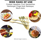 7 Inch(1000 Pack) Bamboo Wooden Paddle Picks Skewers for Cocktail，Appetizers，Fruit Kabobs，Sandwich，Barbeque Snacks…