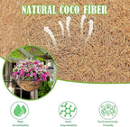 14x100 Inch Coconut Liner Roll for Planters Flower Basket Natural Coco Fiber Liners for Indoor & Outdoor Plants DIY Coir Fibre Mat Sheet for Animal Pet Pad Reptile Carpet Garden Decor