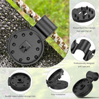 Heavy Duty Round Shade Cloth Clips 100Pcs - Plastic Garden Net Clamps for Shade Cloth for Garden, Tarp Clips Heavy Duty, Anti Bird Netting, Sun Shade Sail, Windproof Awning Clamp
