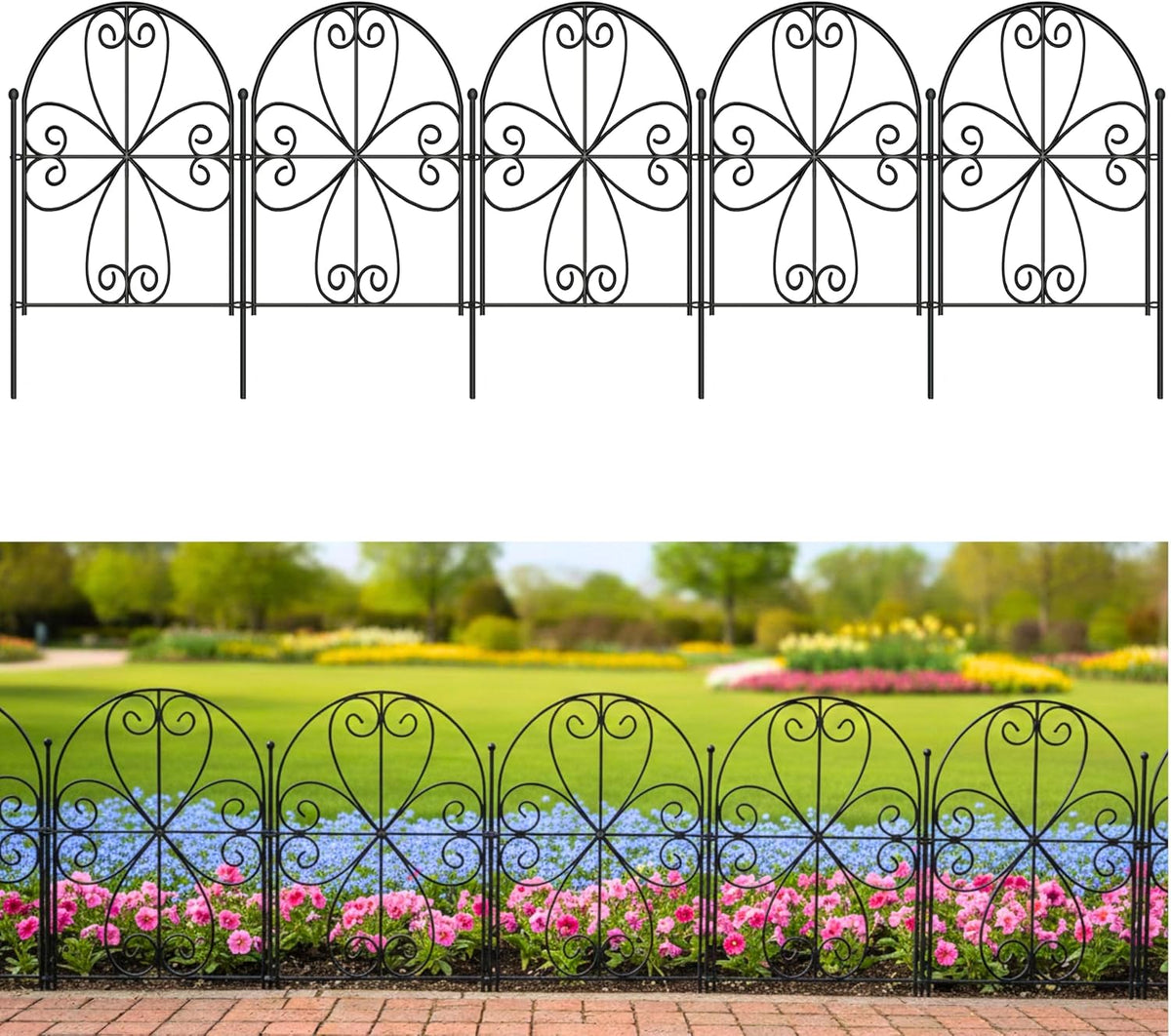 shoplala garden fence (20 panels) 12.5inx16.5in decorative metal, main product view