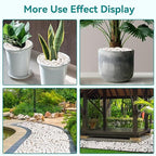 15 lbs White Rocks for Landscaping, 1-2 inch Decorative Rocks for Plants Indoor, Large Polished River Rocks for Garden, Outdoor Landscaping, Walkways, Yard, Plants Pots, Vases, Crafts