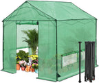 10x10 pop up greenhouse,portable green house kit, green, main product view
