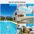 Sainlogic Floating Pool Thermometer, Wireless with High Precision and Easy Read, IP68 Waterproof for Outdoor Swimming, Hot Tub, Pond, Fish Tank, Patio and Aquarium