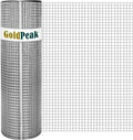 GoldPeak Hardware Cloth 1/4 inch Wire Mesh 48'' x 50' 23 Gauge | Hot-dip Galvanized After Welding, Chicken Wire Fencing Wire Fence Roll Welded Wire Fencing Wire Cloth Snake Fence