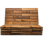 majestick goods 6-pack longboard acacia wood interlocking deck, main product view