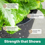 Step2 Tremont Tall Round Tapered Planter, 28" Tall 2-Pack, Indoor/Outdoor Plants, Efficient Drainage, Durable Resin, Concrete