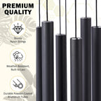 Wind Chimes for Outside Deep Tone - 38'' Wind Chimes Outdoor Clearance, Deep Tone, Windchimes Outdoors, Memorial, Sympathy Gift, Garden Patio, Home Décor (Black)