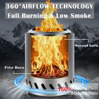 9.7 x 7.1 inch tabletop fire pit by, close-up detail
