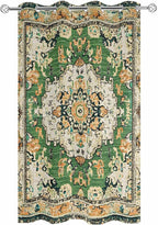 Ombre Green Boho Outdoor Curtains for Patio Waterproof, Grommet Privacy Curtain Drapes Weatherproof Outside Curtains for Porch GazeboPergola Cabana 1 Panel 54x108inch Vintage Ethnic Tribal Geometric