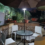 Color Umbrella Light with Remote, Outdoor/Patio Umbrella Light, Rechargeable/AA Battery, Umbrella Pole Light, 300Lumen, Stepless Dimming, for Patio Table