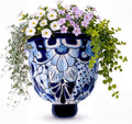 talavera wall planter - handmade mexican hanging pot, main product view
