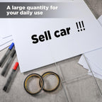teling 32 pack blank yard signs with metal on a desk or shelf
