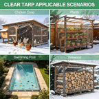 clear tarp 6x10ft heavy duty waterproof clear tarps, package contents