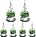 enhon 6 pack plant hanger, 12" metal hanging, main product view