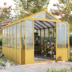 jocisland 8 x 9.5-ft wooden greenhouse, main product view