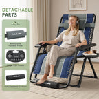 Amopatio Oversized Zero Gravity Chairs Reclining Patio Lounge Chair