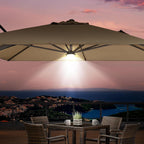 PURPLE LEAF Patio Umbrella Light with Remote Control for Outdoor Use | Wireless Remote Control, 12 colors & 3 modes, Easy Clamp-on, USB Rechargeable with Charge, Match Any Party Mood