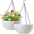 wousiwer 13 inch 2pack large hanging planters for, main product view