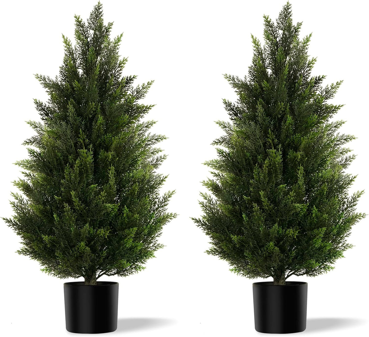 vitalismo 3ft artificial cedar trees set of 2, main product view