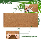 2 Rolls Coconut Fiber Liners for Planters 16x118 Natural Coco Coir Roll | Coco Fiber Pad for Hanging Flower Planters Baskets DIY Moss Pole Garden Decoration, Animal pet pad, Reptile Carpet, Snow Mat