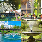 Solar Fountain Pump, 2026 Updated 2.5W Solar Powered Water Fountain with 6 Replacement Nozzles, Floating Solar Fountain for Bird Bath, Pond, Pool, Garden and Backyard
