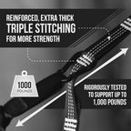Bear Butt Kodiak Hammock Straps for Trees - 20 Feet Long, 40 Combined Loops - Holds 1000 Pounds - Camping Accessories With Carabiner