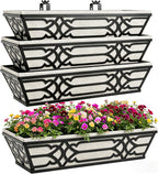 window planter box, railing planter box with non-woven, main product view