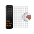 Black PVC Coated Hardware Cloth 16 Inch x 25 Foot -1/2 Inch x 1/2 Inch 19GA