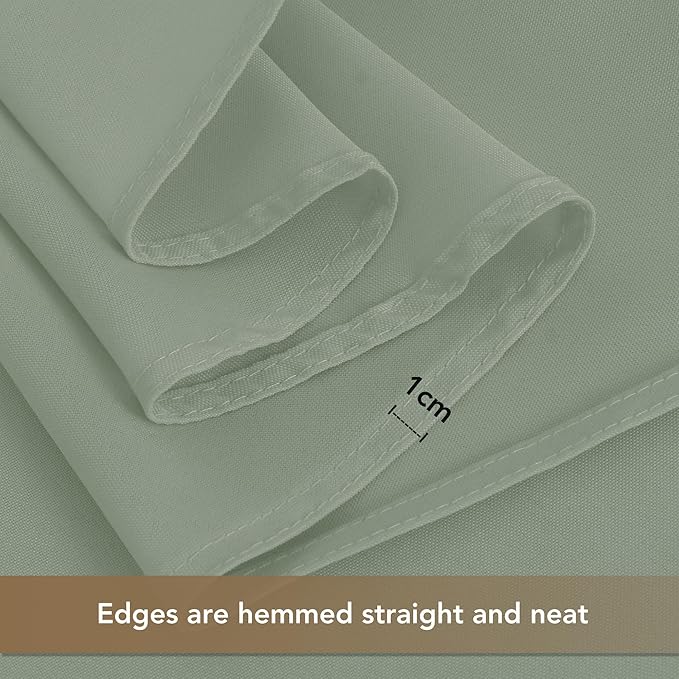 HolidayIdeas Grommet Outdoor Curtains for Patio Waterproof 8 Pcs All Weather Balcony Outside Curtains for Apartments, Gazebo, Pergolas, Porch, 54x95 Inch, Sage Green