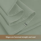 HolidayIdeas Grommet Outdoor Curtains for Patio Waterproof 8 Pcs All Weather Balcony Outside Curtain Drapes for Apartments, Gazebo, Pergolas, Porch, 54x84 Inch, Sage Green