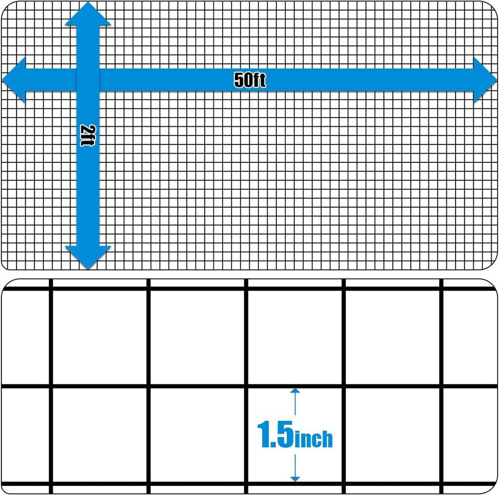 Fencer Wire 1.5-Inch x 1.5-Inch Grid Hardware Cloth, 16 Gauge Black Vinyl Coated Welded Wire Mesh for Home and Garden, Great for Home Improvement and Home Guard Project