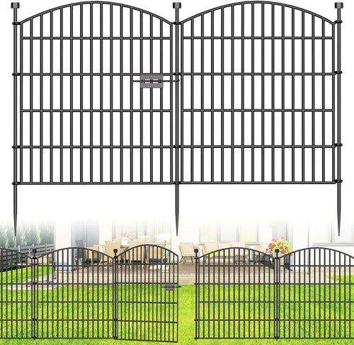 10 panel no dig decorative garden fence with, main product view