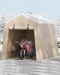 garvee 7'x10' outdoor portable storage shed, waterproof &, main product view