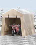 garvee 7'x10' outdoor portable storage shed, waterproof &, main product view
