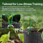 VIVOSUN Twist Ties, 328 ft (100m) PE-Coated Green Plant Ties with Cutter, Reusable & Flexible Tomate Ties for Plant Support, Indoor Outdoor Gardening, Cable Management, Home Office Organization